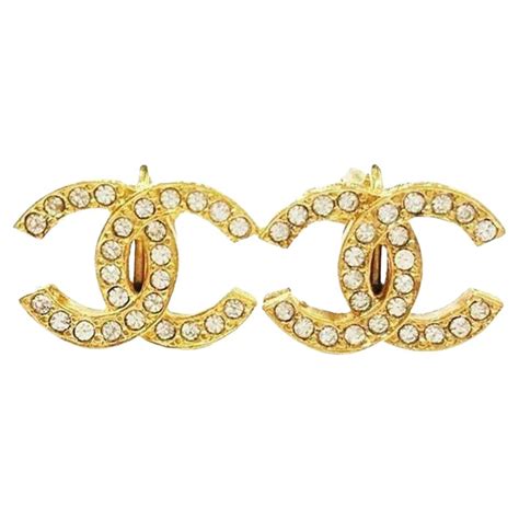 are chanel earrings gold plated|vintage chanel earrings for sale.